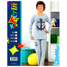 Пижама подростковая кашемир для мальчика 8-14лет "EKRIN"